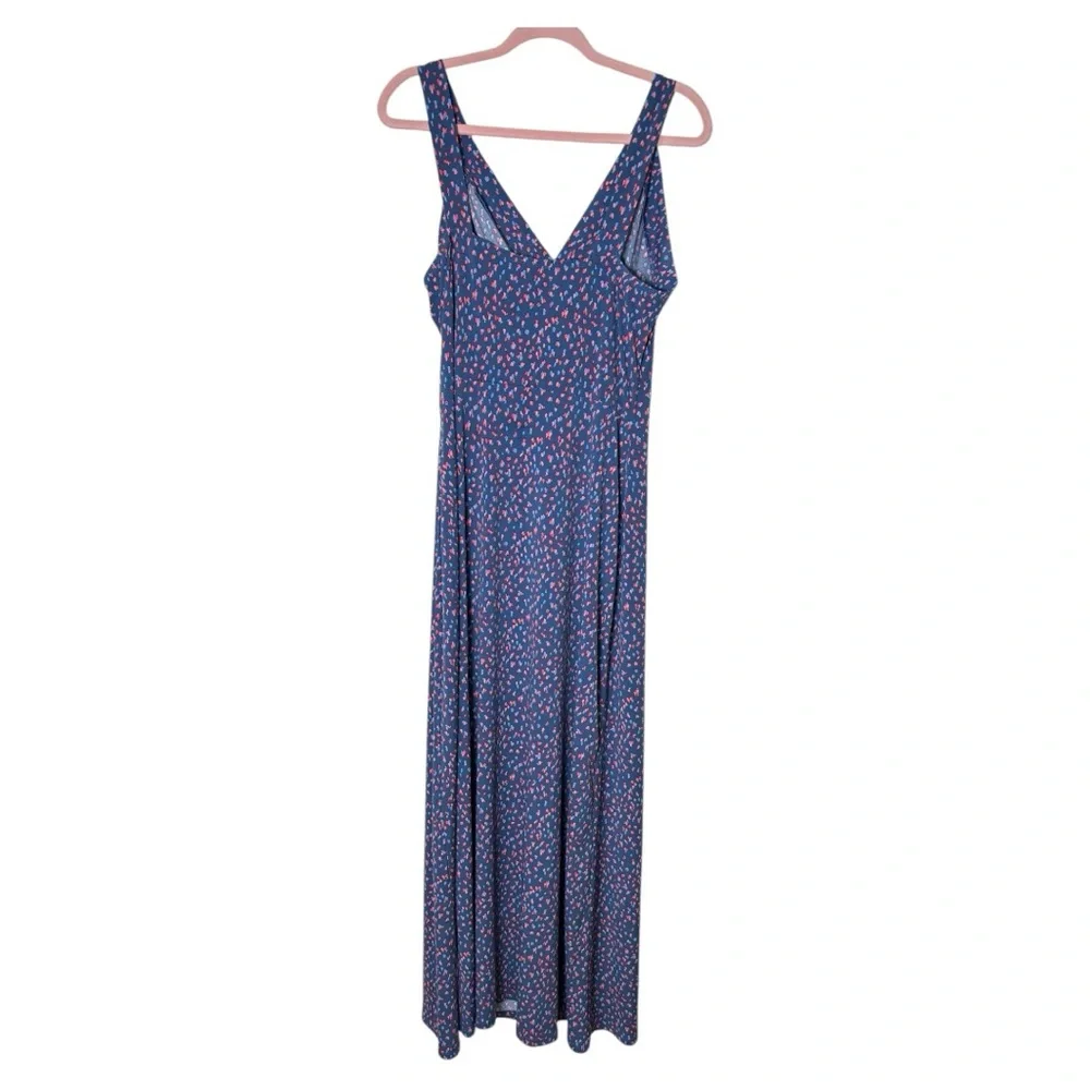 41 Hawthorn Printed Hellena Wrap Maxi‎ Dress, Navy Combo - Picture 4 of 7